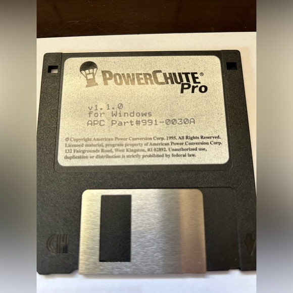 Powerchute Pro 991-0029A 991-0030A 991-0031A 1995 Software Floppy Disk 3PC Set - Picture 3 of 9
